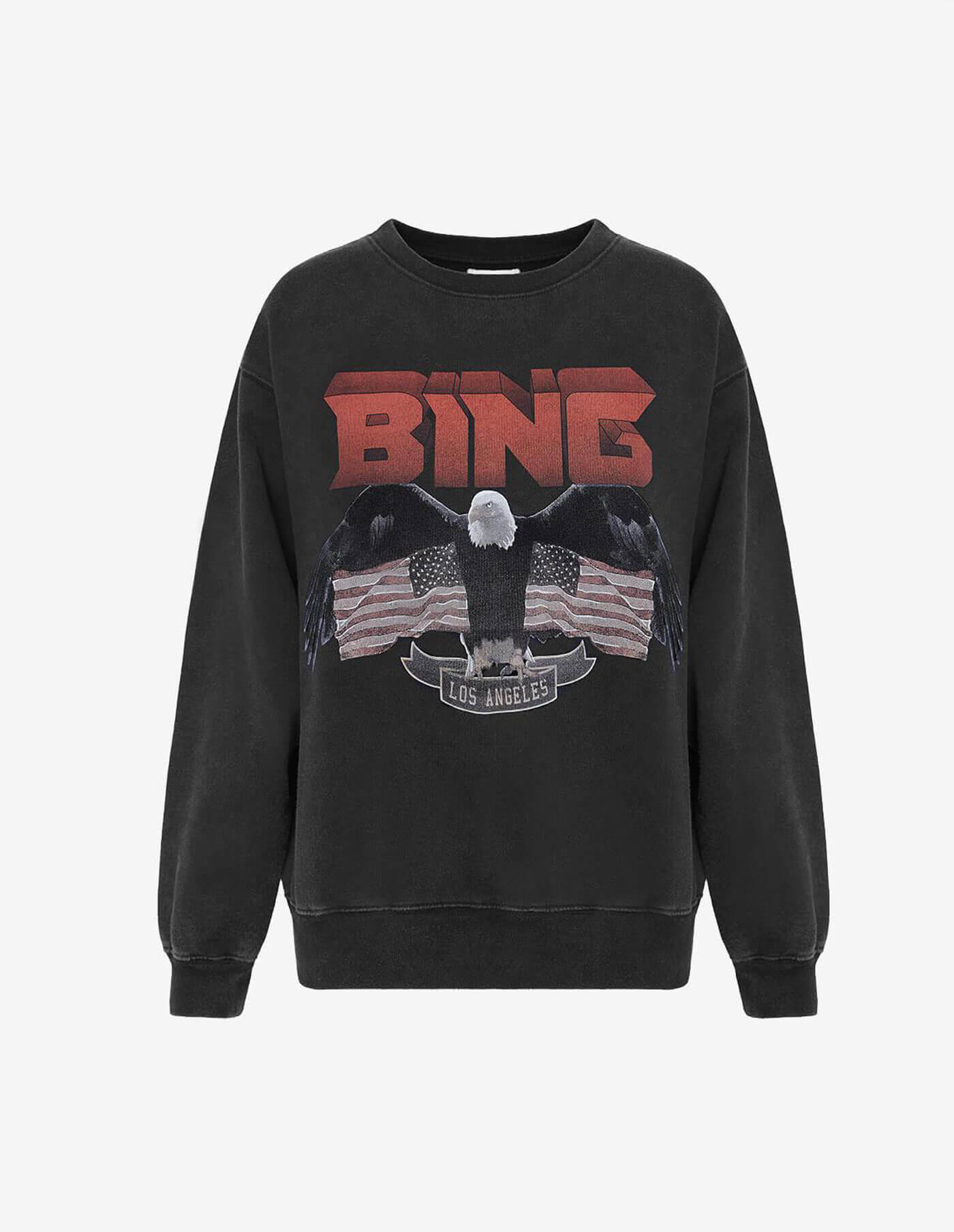 Anine Bing Vintage Bing Sweatshirt In Black at Storm Fashion